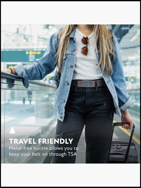 Slim Adventure Belt with Heavy Duty Stretch and Metal Free Buckle main image 5